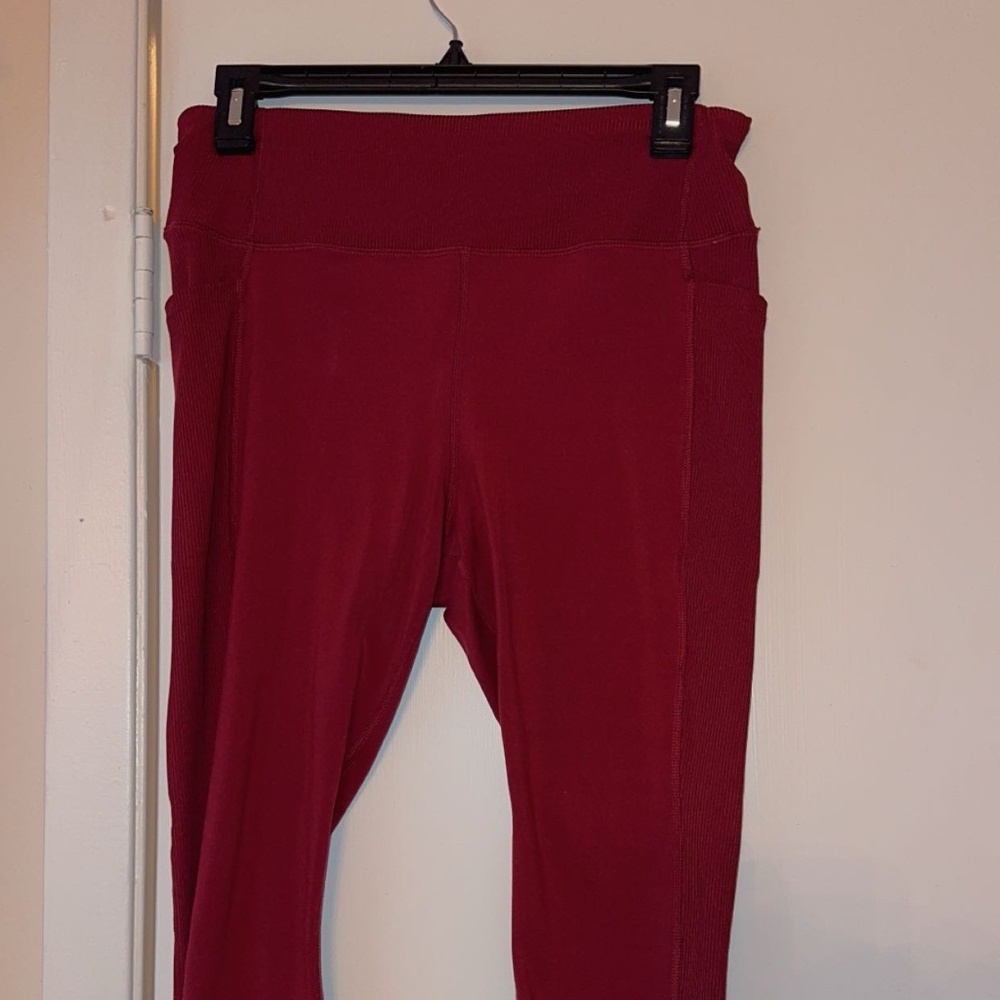 Rib detail leggings